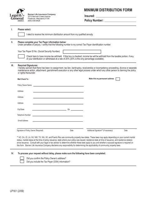 Fillable Online MINIMUM DISTRIBUTION FORM Goforformscom Fax Email