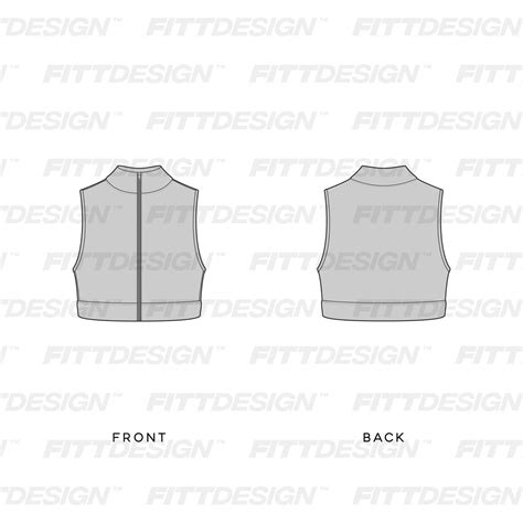 Ladies Cadet Collar Full Zip Sports Bra Tech Pack Techpacktemplate