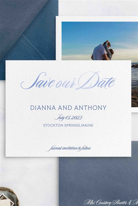 Beach Watercolor Save The Date Amour Daydream Studio