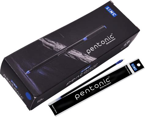 Pentonic Mm Ball Pen Blister Pack Black Body Black Ink Set Of