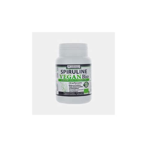 3 Chênes Spirulina Vegan Bio 300mg 100 Comprimidos