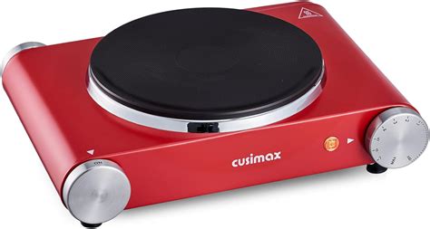 Amazon Electric Hot Plate CUSIMAX W Single Burner Cast Iron Electric Stove Renewed