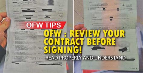 Ofws Make Sure These Things Are Mentioned In Your Overseas Employment