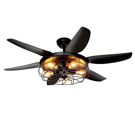 Ohniyou Ceiling Fans With Lights And Remote Inch Farmhouse Ceiling