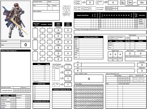 I updated the digital Character Sheet (Finally !). Link in the comments ! Please, as usual, give ...