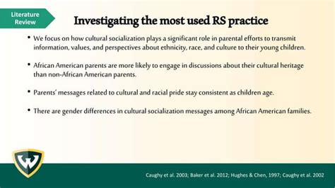 Representation Through Racial Socialization In Early Childhood Ppt