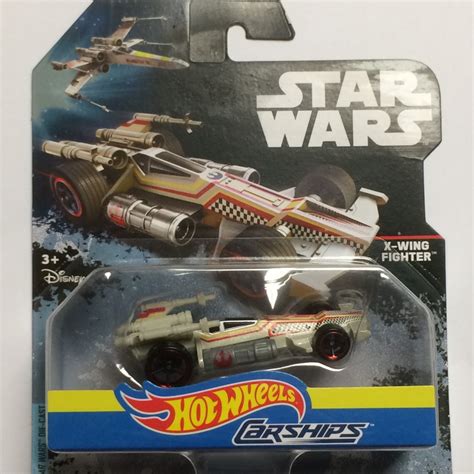 HOT WHEELS STAR WARS CARSHIPS X WING FIGHTER Single Vehicle Package DPV26