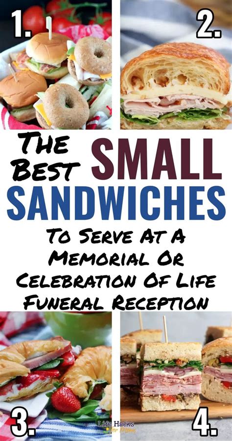 The Best Small Sandwiches To Serve At A Memorial Or Celebration Of Life