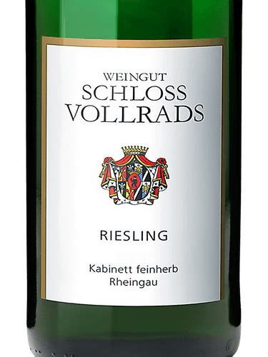 Schloss Vollrads Riesling Kabinett Feinherb Vivino Deutschland