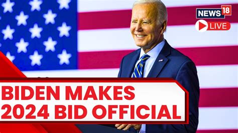 Us Presidential Election 2024 President Joe Biden Launches 2024 Re