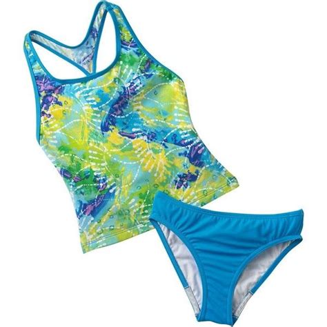 Speedo 2 Pc Tie Dye Tankini Swimsuit Set Girls 7 16 Tie Dye Tankini