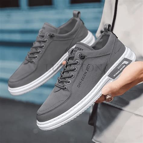 Men Vulcanized Shoes New Flat Non Slip Wear Resistant Breathable Sports