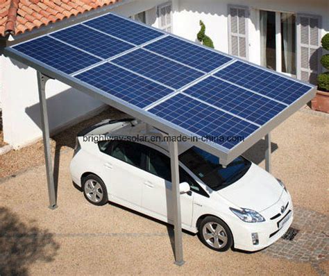 Solar Car Parking Structure Steel Frame Solar Energy Parking Lot Easy