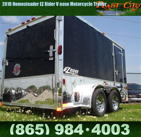 Cargo Trailers 2018 Homesteader Ez Rider V Nose Motorcycle Trailer