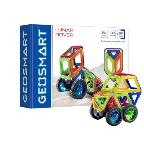 Set Magnetic De Construit Lunar Rover 30 Buc GeoSmart Luminam