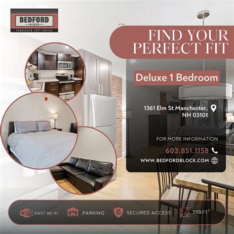 Bedford Block Furnished One Bedroom Lofts for Short/Long Term Occupancy