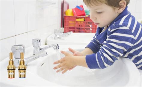 Brass Brass Ceramic Valve Cartridge Set Replacement Hot Widespread Cartridge And