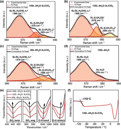 Characterization Of The Hybrid Electrolytes Ad Raman Spectra Of The