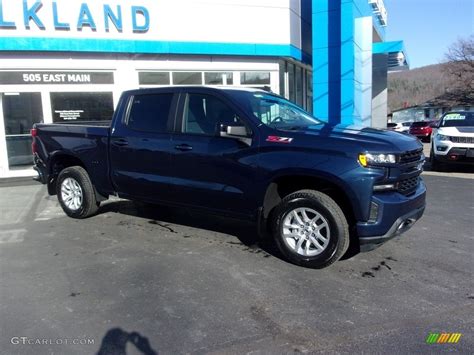 2021 Northsky Blue Metallic Chevrolet Silverado 1500 Rst Crew Cab 4x4