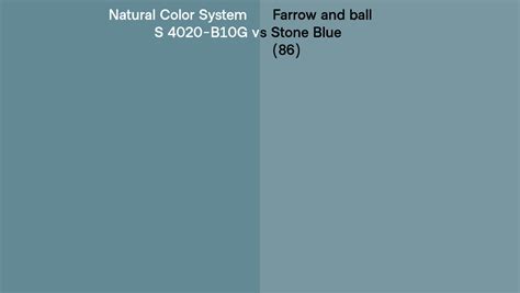 Natural Color System S 4020 B10g Vs Farrow And Ball Stone Blue 86