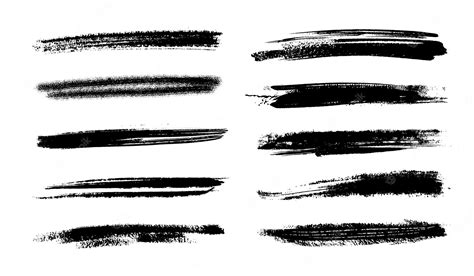 Brush Stroke Border Vector Clipart