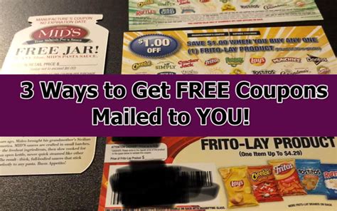 3 Ways to get FREE Coupons in the Mail! | How to Shop For Free