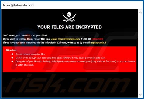 Ransomware Tcprx Desencriptado eliminación y recuperación de