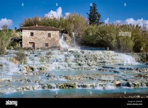 Cascate del Mulino di Saturnia, Tuscany, Italy Stock Photo - Alamy