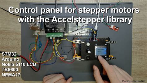 Control Panel For Stepper Motors Using The Accelstepper Library Youtube