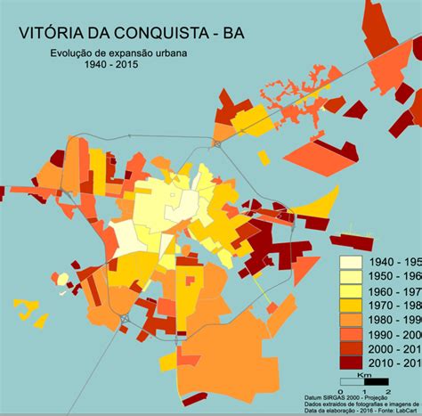 Expans O Urbana Da Cidade De Vit Ria Da Conquista Ba Fonte