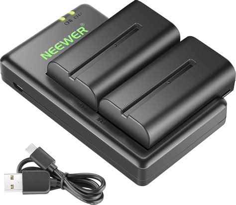 Amazon Neewer NP F550 Battery Charger Set Compatible With Sony NP