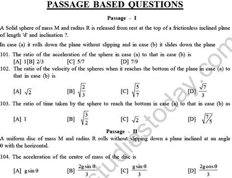 Neet Ug Physics Rational Motion Mcqs Multiple Choice Questions