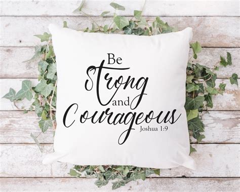 Be Strong And Courageous SVG Joshua 1 9 Christian SVG File Etsy