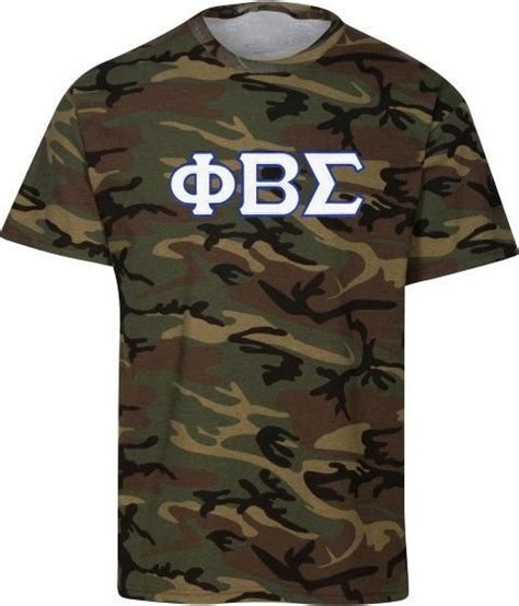 Phi Beta Sigma 2 Day Ship Camo Twill Tee Sale 2695 Greek Gear®