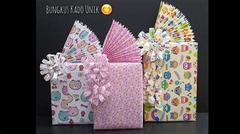 Cara Membungkus Kado Bungkus Kado Kotak Unik Simple Kreatif T Wrapping Hadiah