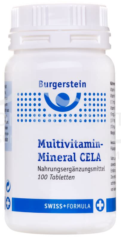 Burgerstein Multivitamin Mineral Cela Tabletten Schnell G Nstig Geliefert