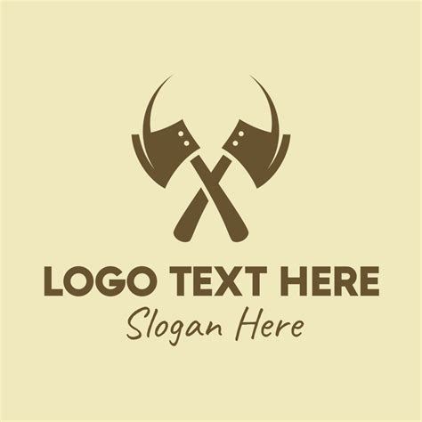 brown axe weapon logo brandcrowd logo maker