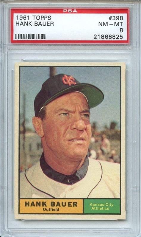 Lot Detail 1961 Topps 398 Hank Bauer PSA NM MT 8