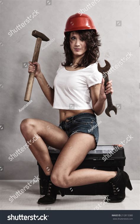 Sex Equality Feminism Sexy Girl Sitting Stock Photo 212813380 Shutterstock