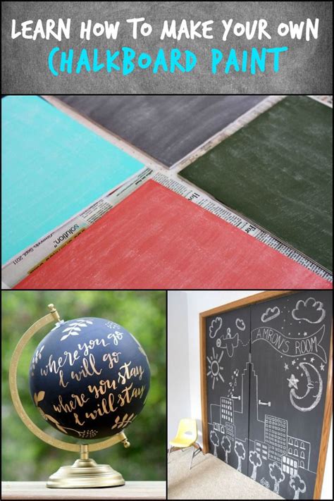 Make Your Own Chalkboard Paint Basic Steps Craft Projects For