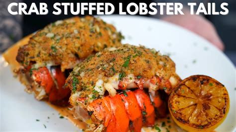 How To Make Crab Stuffed Lobster Tails Youtube