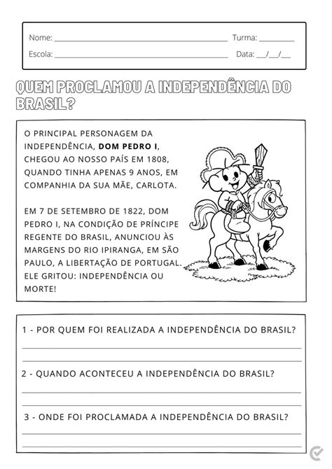 Atividades Educação Infantil 7 De Setembro - 9