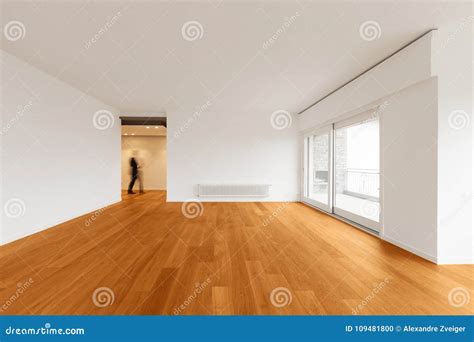 Interior of Modern Apartment, Empty Room Stock Photo - Image of clean ...