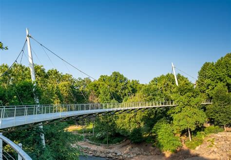 Premium Photo | Greenville South Carolina USA The Liberty Bridge at Falls Park