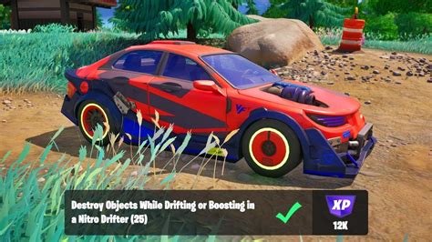 Destroy Objects While Drifting Or Boosting In A Nitro Drifter