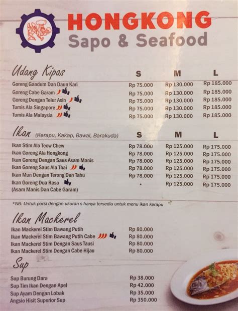 Harga Menu Hongkong Sapo And Seafood Terbaru 2022 2023 Di Jakartajakarta