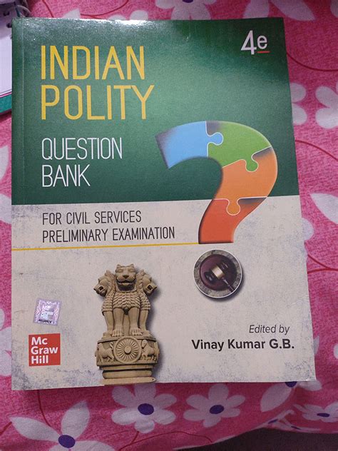 Buy Indian Polity Question Bank For Upsc Pre Exam English 4th Edition