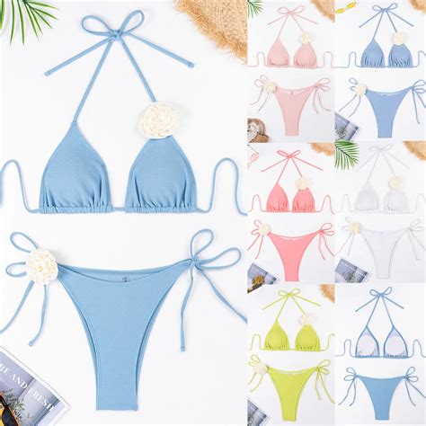 Women S Sexy Two Piece Bikini Swimsuit Classic Designer Beach