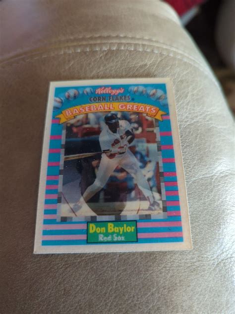 Sportflics Kellogg S Corn Flakes Baseball Greats Don Baylor