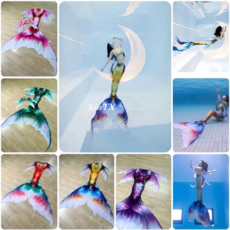 High Quality Mermaid Tail Adult Female Bikini Freediving Custom